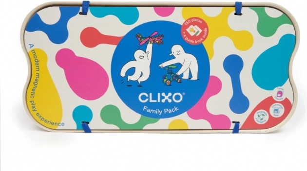 Set Costruzioni Magnetiche Clixo Family Pack - 150 pezzi