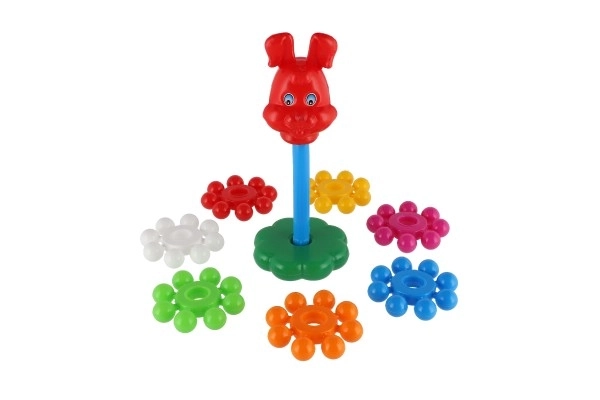 Piramide ad anelli in plastica 26cm per bambini