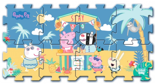 Puzzle in schiuma Peppa Pig estate