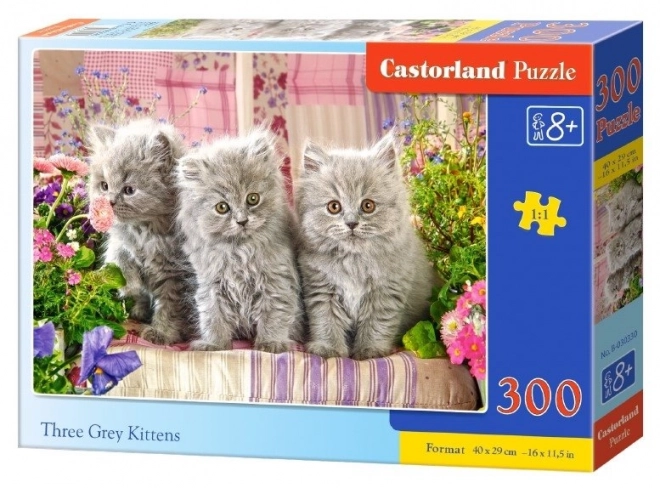 Puzzle 300 pezzi Tre Gattini Grigi