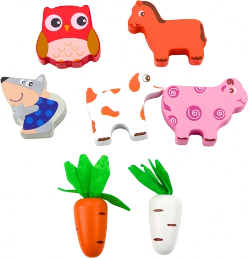 Figurine colorate di animali per imparare e inventare storie