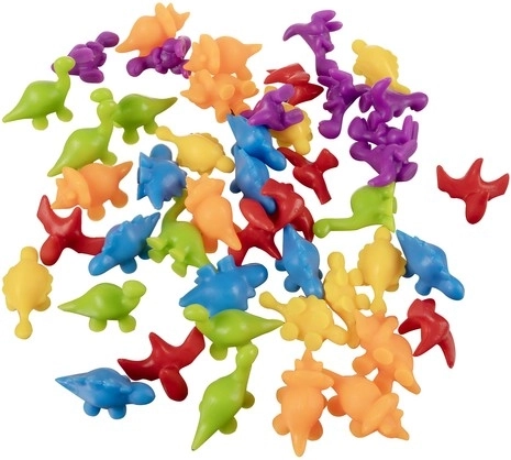 Figure di dinosauri sicure e variopinte