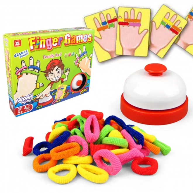 Gioco di abilità Finger Games con elastici colorati per bambini 4+