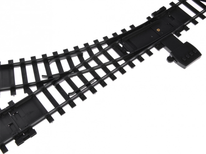 Grande trenino elettrico con locomotiva fumante