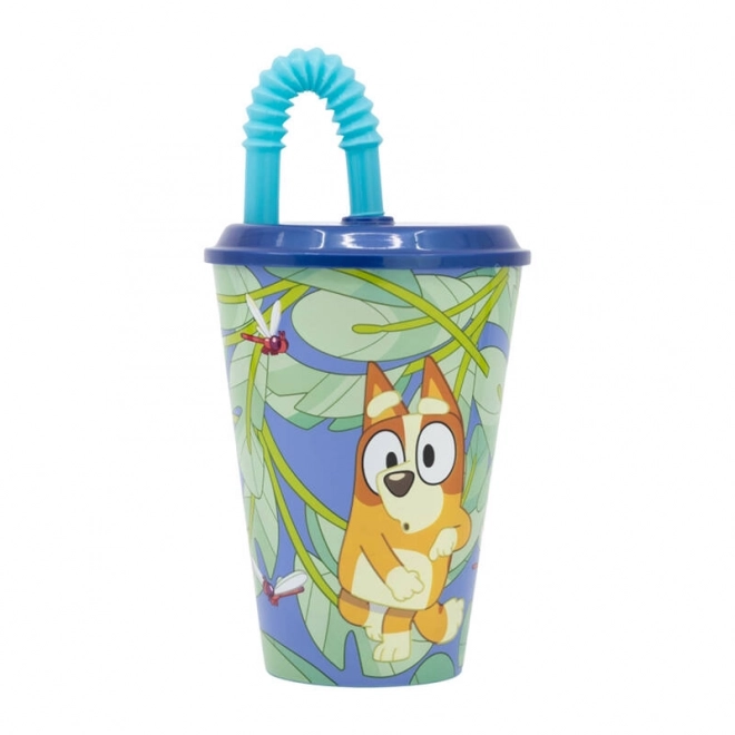 Tazza con cannuccia Bluey per bambini