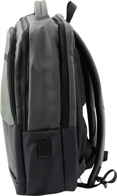 Zaino business urbano con USB nero e grigio 16L