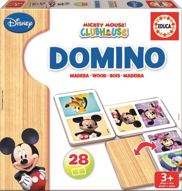 Domino in legno di Topolino e Minnie