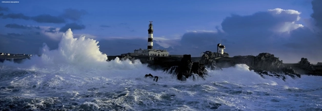 Puzzle panoramico faro Le Créac'h Bretagna 1000 pezzi