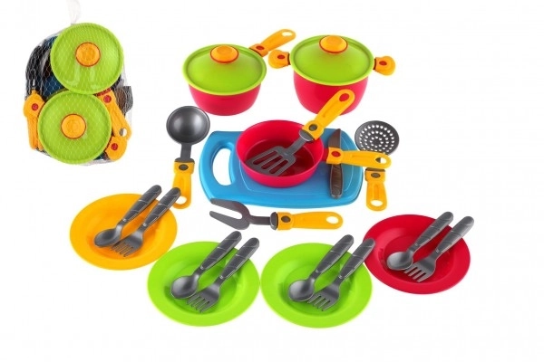 Set da cucina con tagliere in plastica