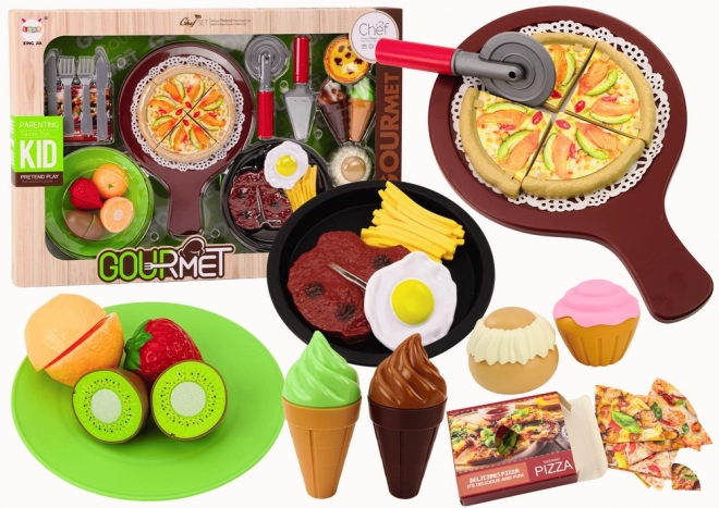 Set Fast Food per Bambini con Accessori e Gelato