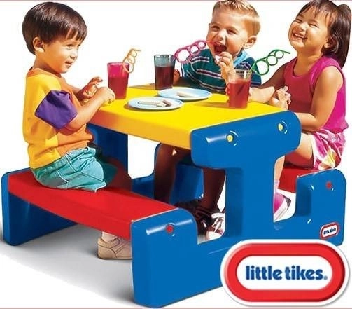 Tavolo da Picnic Jr Little Tikes - Colori Primari