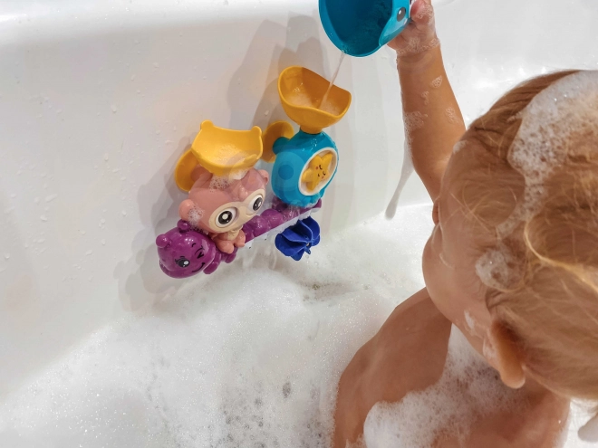 Gioco acquatico da bagno scimmietta con bicchiere