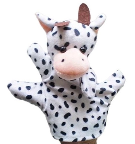 Marionetta di peluche Rana – mucca