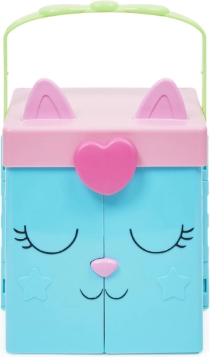 Valigetta a tema gatto con lucchetto