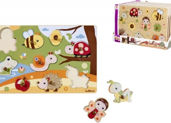Puzzle in legno 9 pezzi – 28 × 18 cm