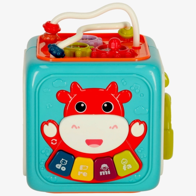 Cubo Educativo Interattivo Selettore di Blocchi Blu