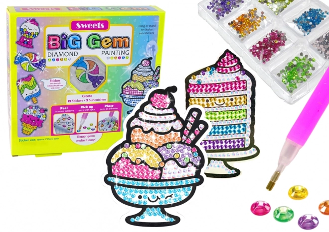 Ricamo di diamante Kit creativo Adesivi Applicazione diamanti Dolci