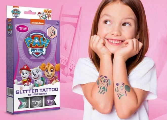 TyToo Glitter Tatuaggi PAW Patrol per ragazze