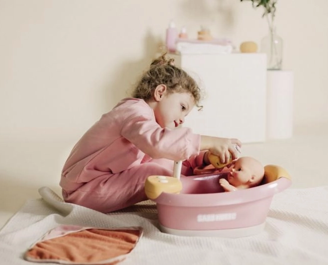 Vasca per bambole Smoby Baby Nurse con doccia elettronica