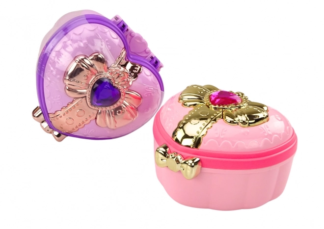 Valigetta a Forma di Cuore per Gioielli con Accessori