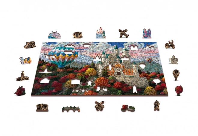 Puzzle 3D in legno Castello di Neuschwanstein