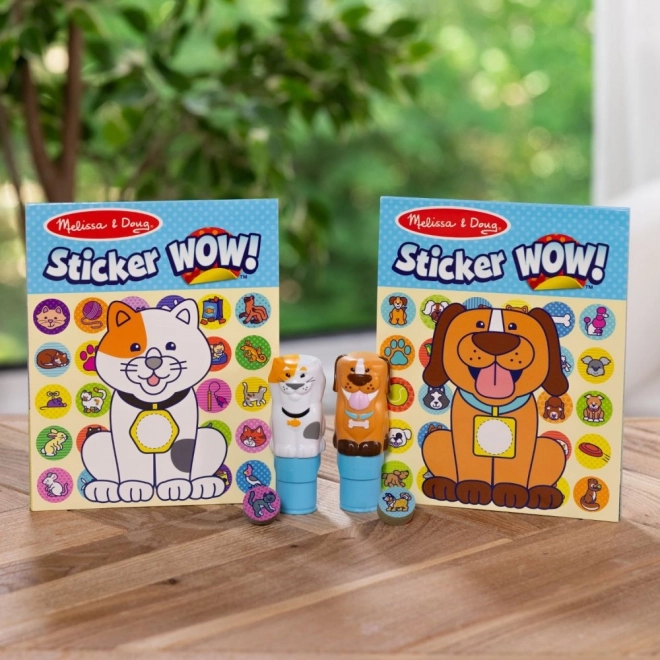 Sticker WOW! confezione doppia con adesivi - Cane e Gatto (900 adesivi)