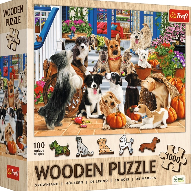 Puzzle in legno Amicizia dei Cani 1000 pezzi