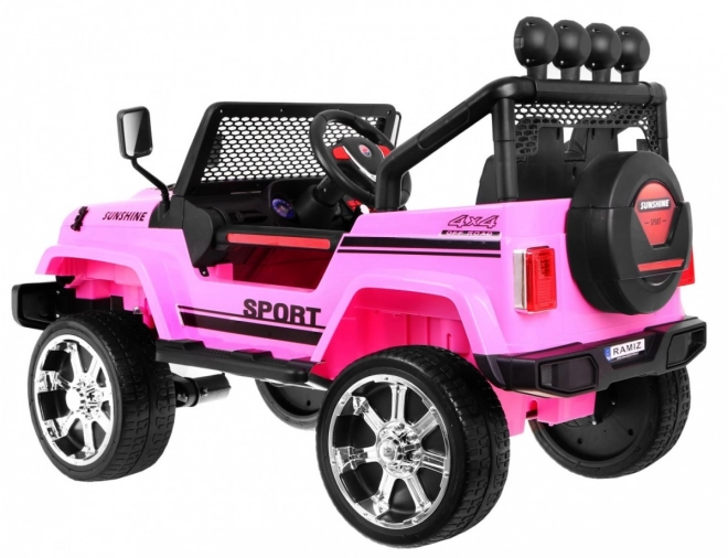 Auto fuoristrada Raptor Drifter rosa + Telecomando + Trazione 4x4 + Spazio di stoccaggio + Avviamento lento + LED MP3