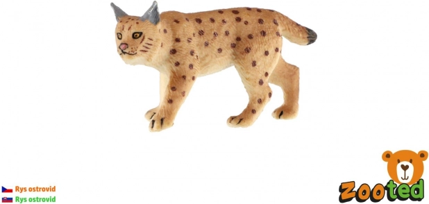 figura in plastica di lince eurasiatica 8 cm