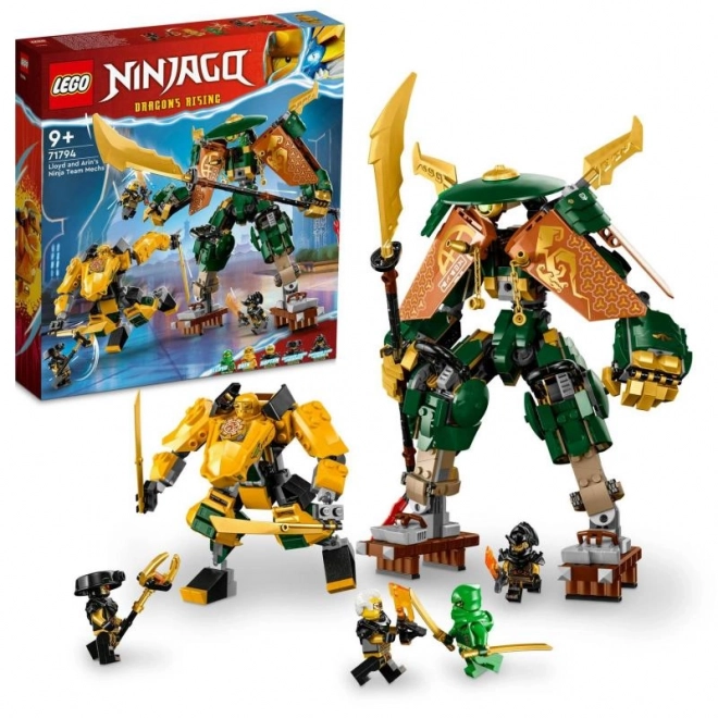 Set LEGO NINJAGO Squadra mecha di Lloyd e Arin