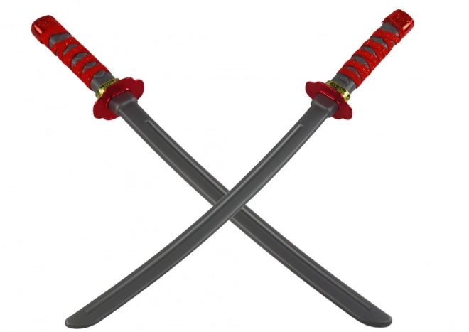 Set Guerriero Ninja con Maska e Spade Decorazioni Rosse