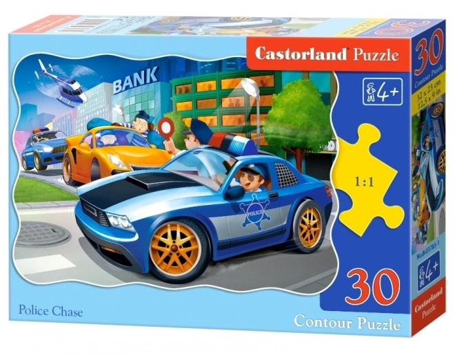 Puzzle di inseguimento poliziesco 30 pezzi per bambini 4+ di Castorland