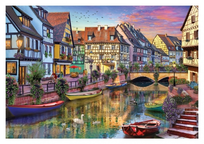 Puzzle Canal di Colmar, Francia 2000 pezzi