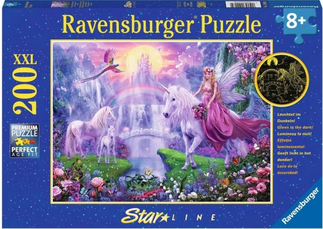 Puzzle luminoso notte magica degli unicorni XXL