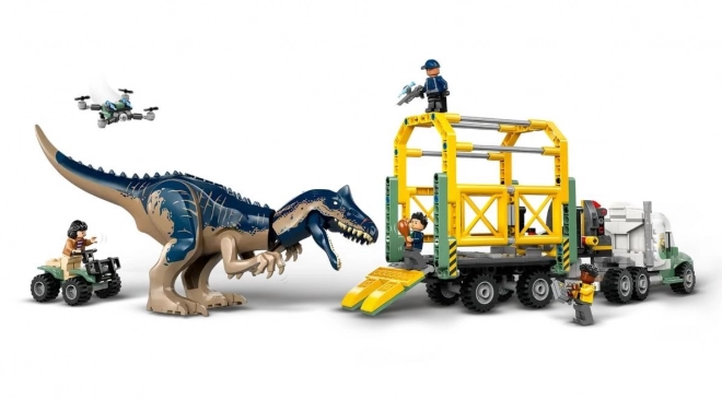 Lego Jurassic World - Camion da trasporto Allosauro