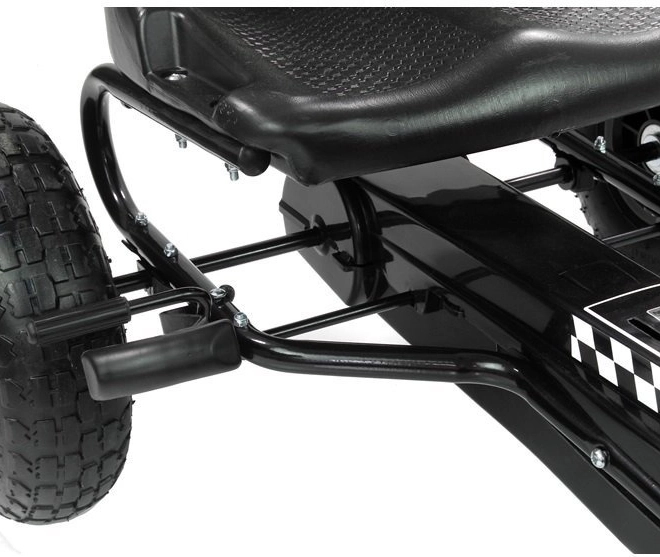 Kart a pedali + Pneumatici gonfiabili + Sedile regolabile – nero
