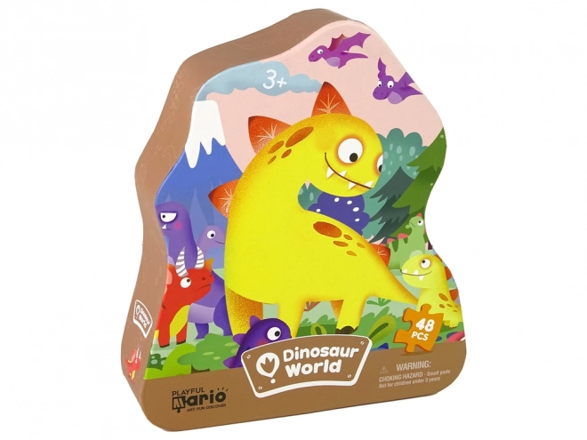 Puzzle Dinosauri con Vulcano