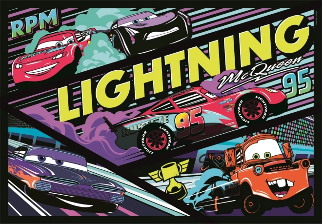 Puzzle Luminoso 104 pezzi - Auto Plakat Glow Racers