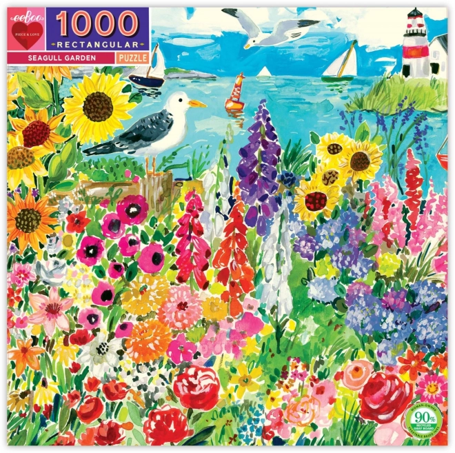 Puzzle Giardino con Gabbiani 1000 Pezzi