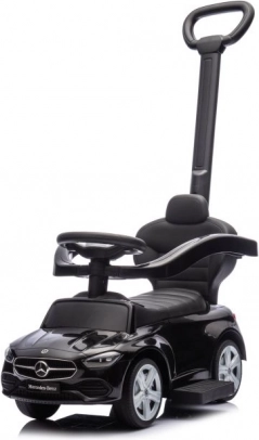 Bicicletta senza pedali per bambini con maniglia Mercedes 3in1 nera