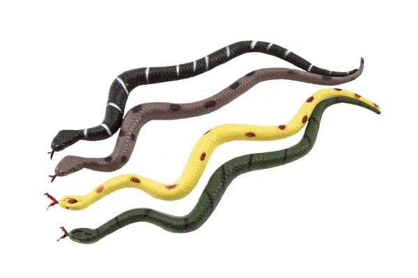 Serpente in gomma 27 cm - 4 colori