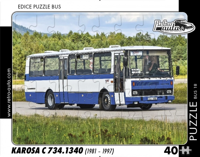 Puzzle Retro Auto Autobus Karosa