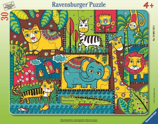 Puzzle Ravensburger Animali nella giungla 30 pezzi