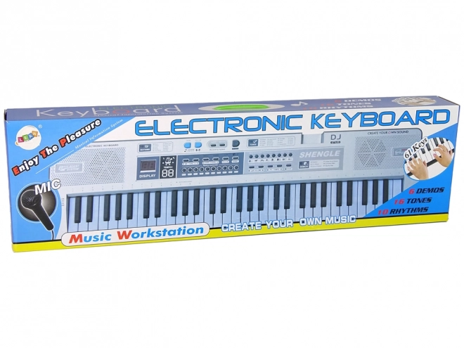 Keyboard con Microfono per Bambini a 61 Tasti