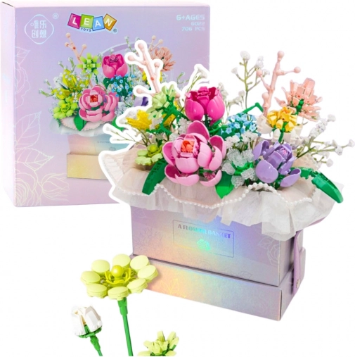 Costruisci composizione floreale con illuminazione LED