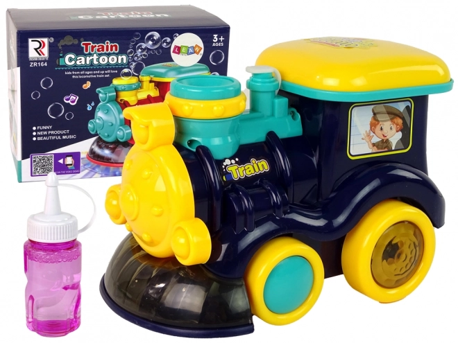 Locomotiva Bolle di Sapone con Luci e Suoni Blu