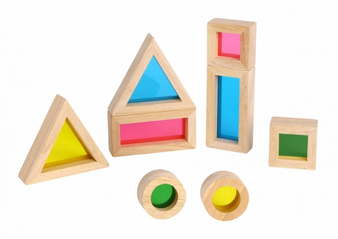 Blocchi di legno colorati con specchi TOOKY TOY