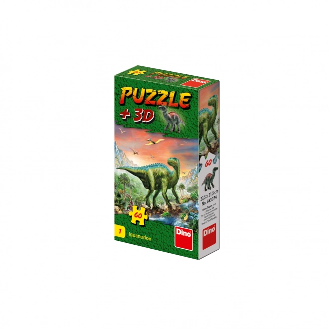 Puzzle con Figura di Dinosauro: Tyrannosaurus Rex 60 Pezzi