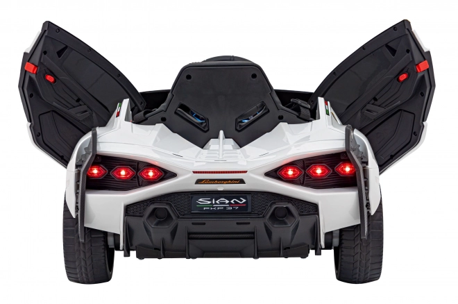 Lamborghini SIAN auto per bambini a batteria con telecomando – Bianco