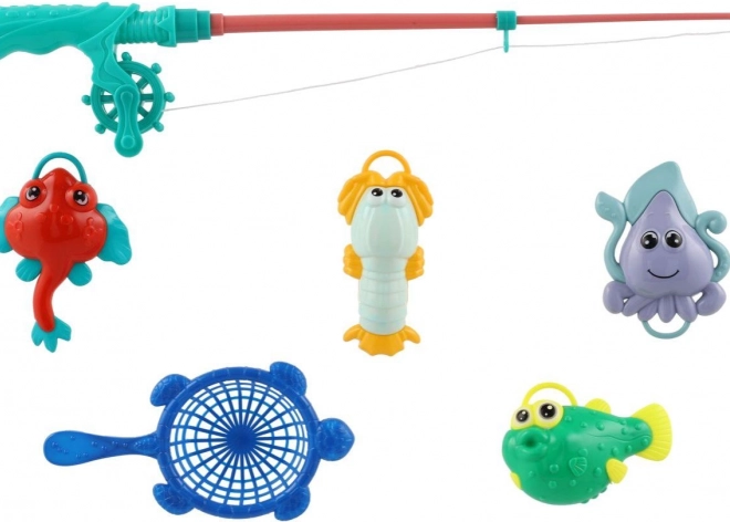 Gioco per bambini Pesca con canna da pesca 45 cm